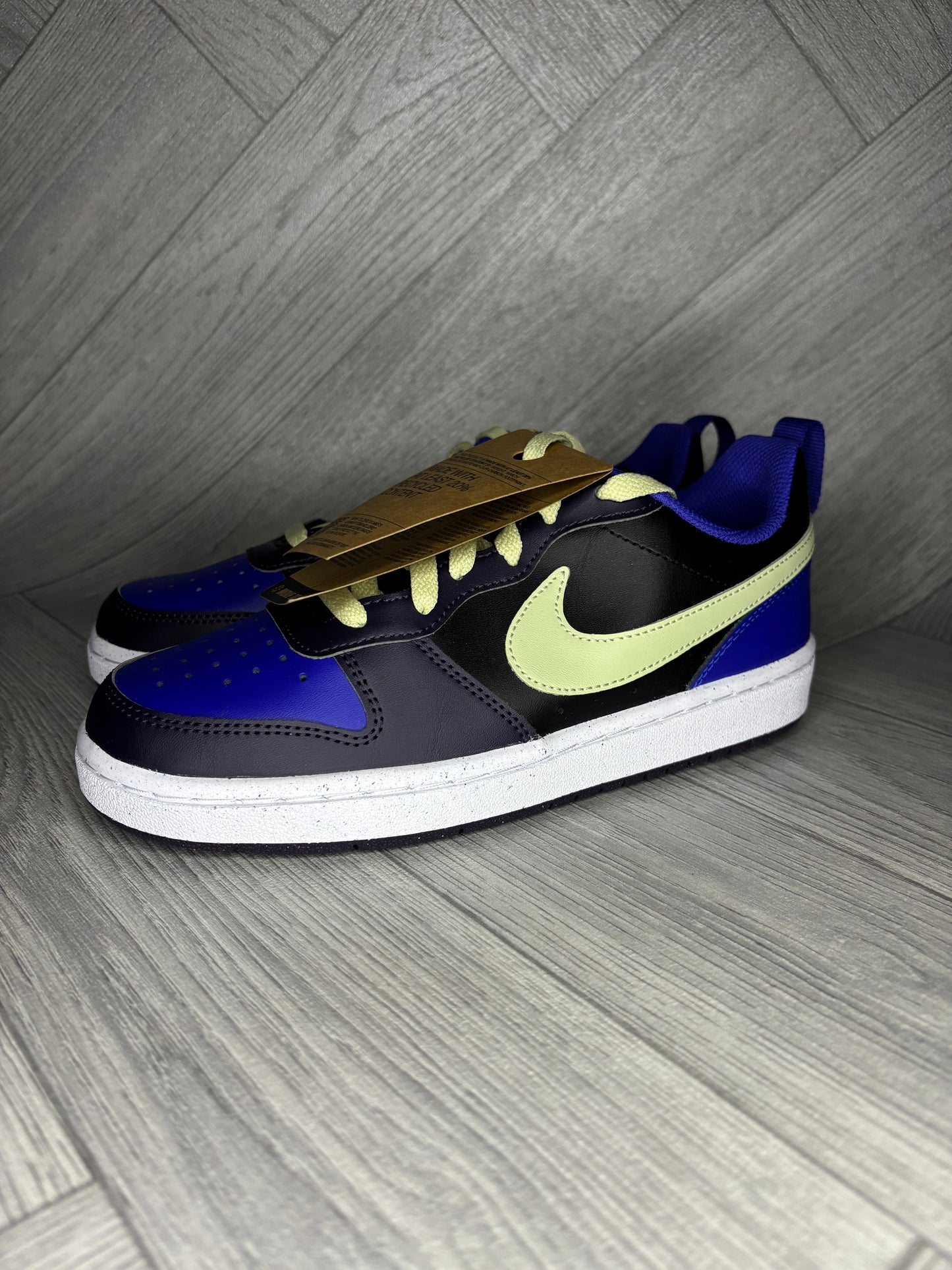 Nike Court Borough Low Recraft Shoes - Black/Olive Aura/Cave Purple