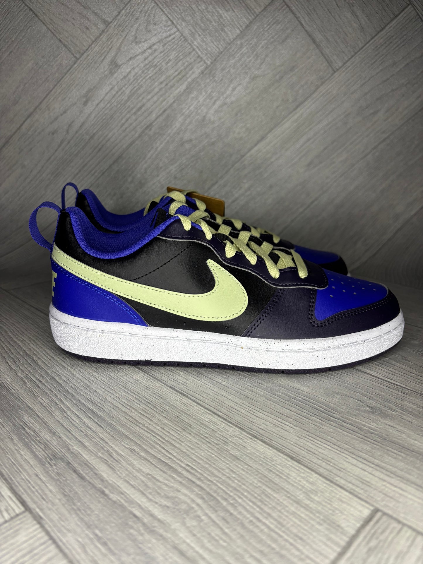 Nike Court Borough Low Recraft Shoes - Black/Olive Aura/Cave Purple