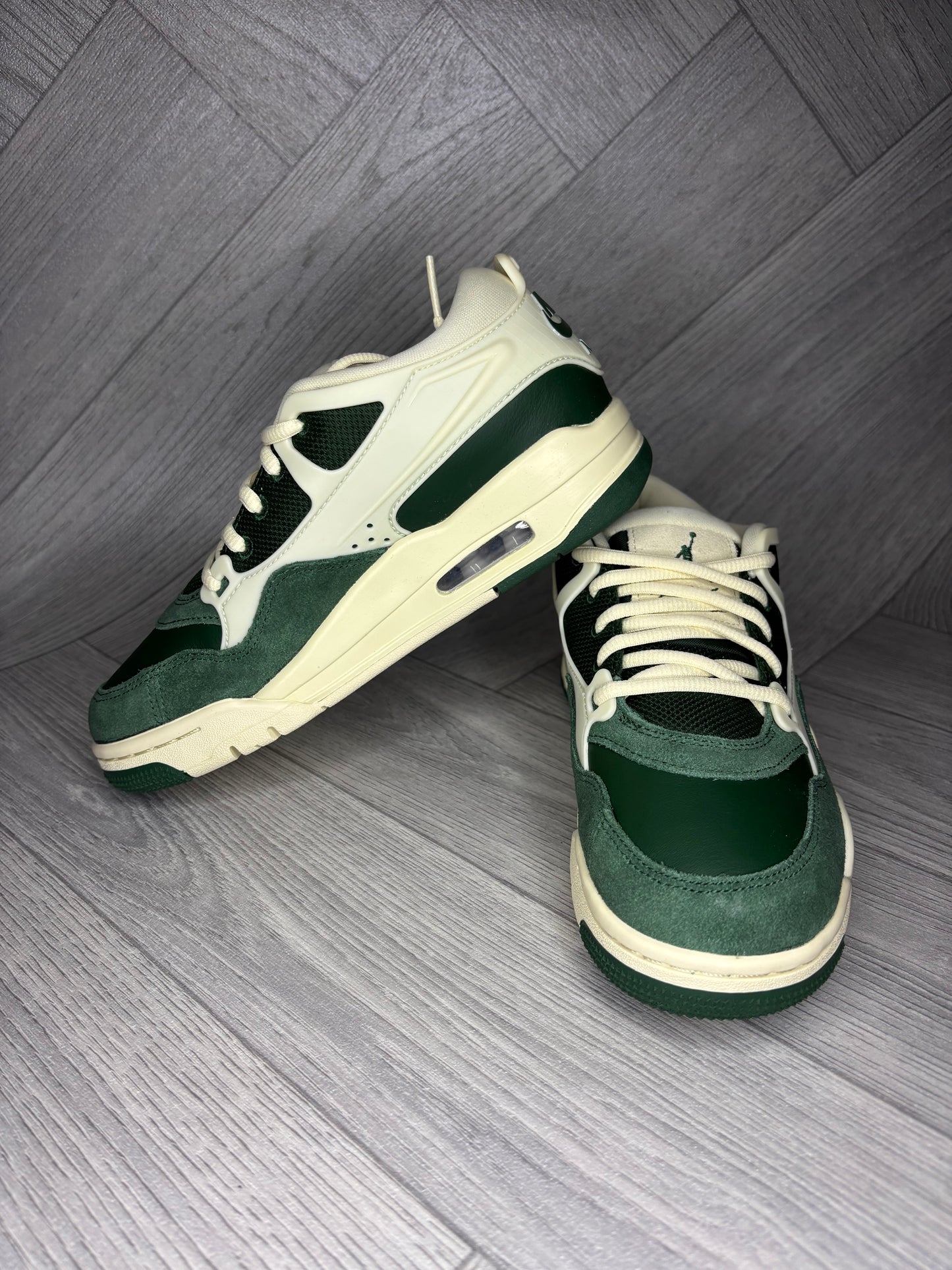 Nike Air Jordan 4 RM Womens Shoes - Malachite/Coconut Milk - UK 3