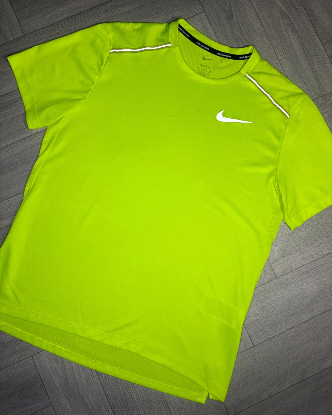 Nike Dri-Fit Miler 1.0 Tshirt - Volt (M)