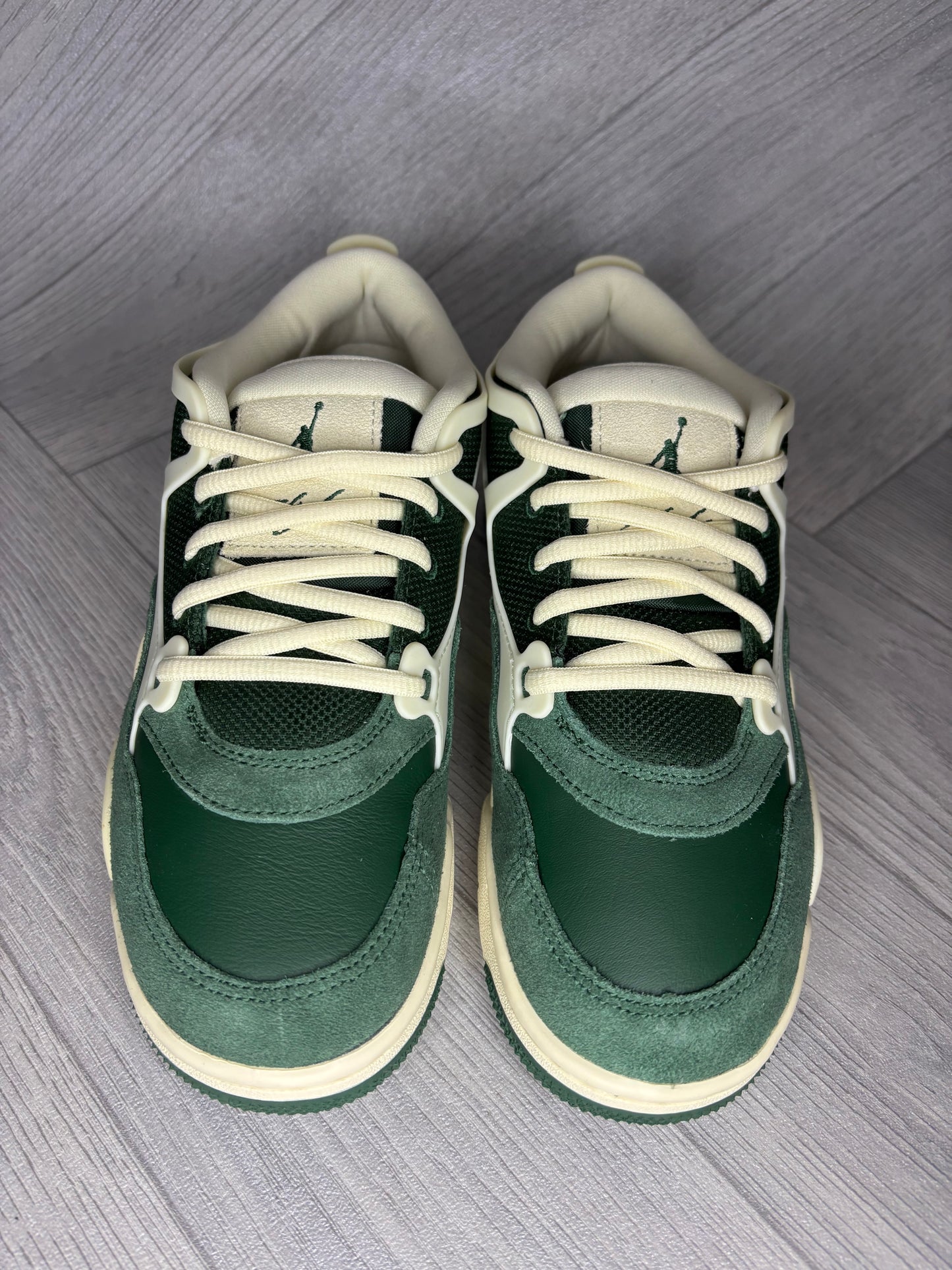 Nike Air Jordan 4 RM Womens Shoes - Malachite/Coconut Milk - UK 3