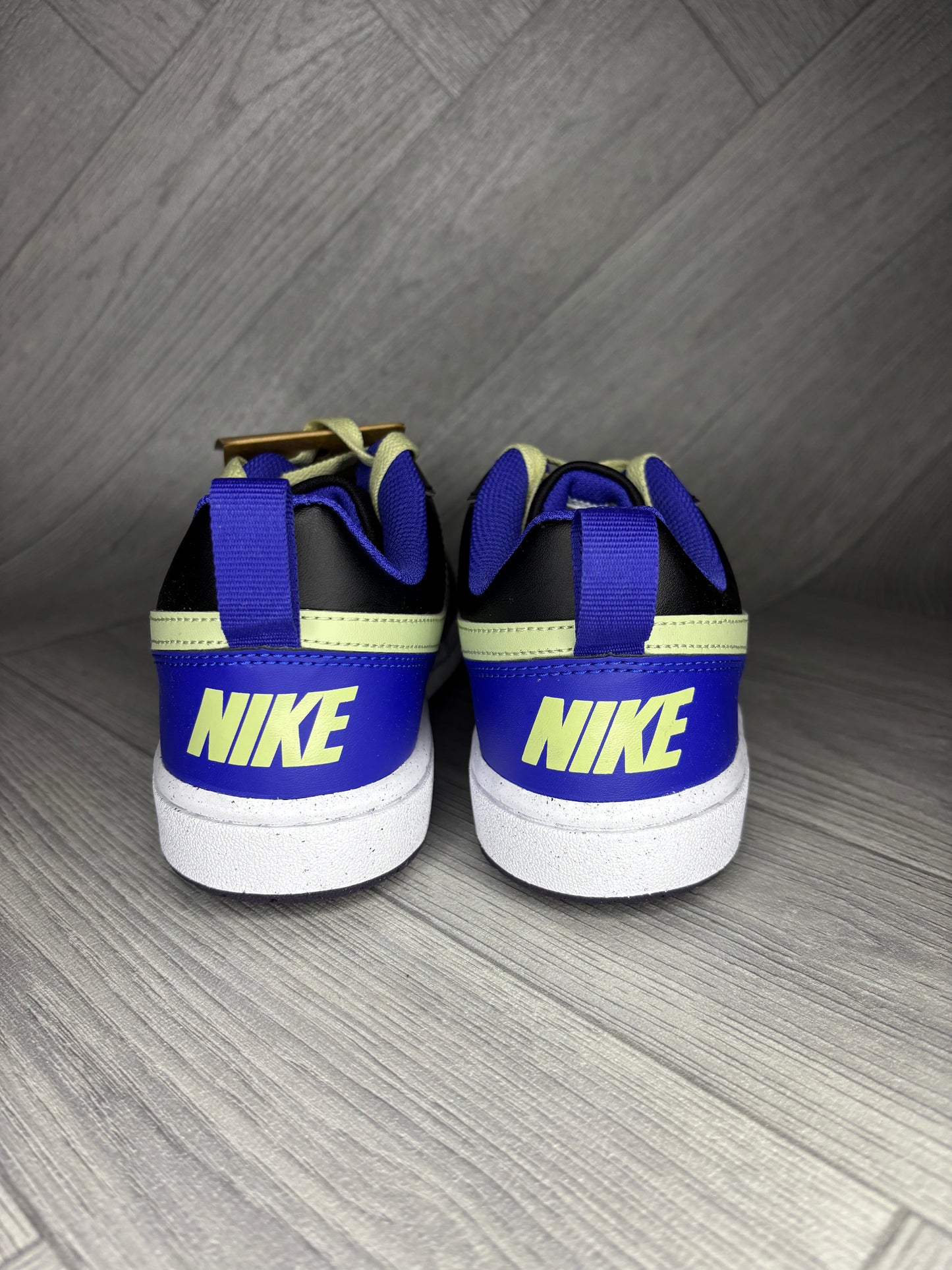Nike Court Borough Low Recraft Shoes - Black/Olive Aura/Cave Purple