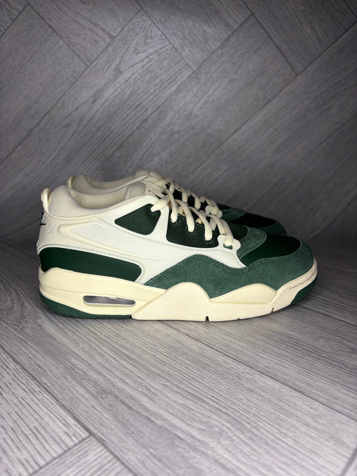 Nike Air Jordan 4 RM Womens Shoes - Malachite/Coconut Milk - UK 3