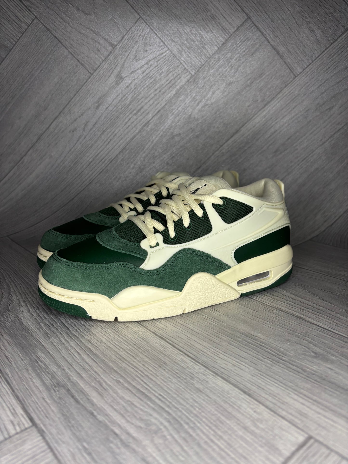 Nike Air Jordan 4 RM Womens Shoes - Malachite/Coconut Milk - UK 3
