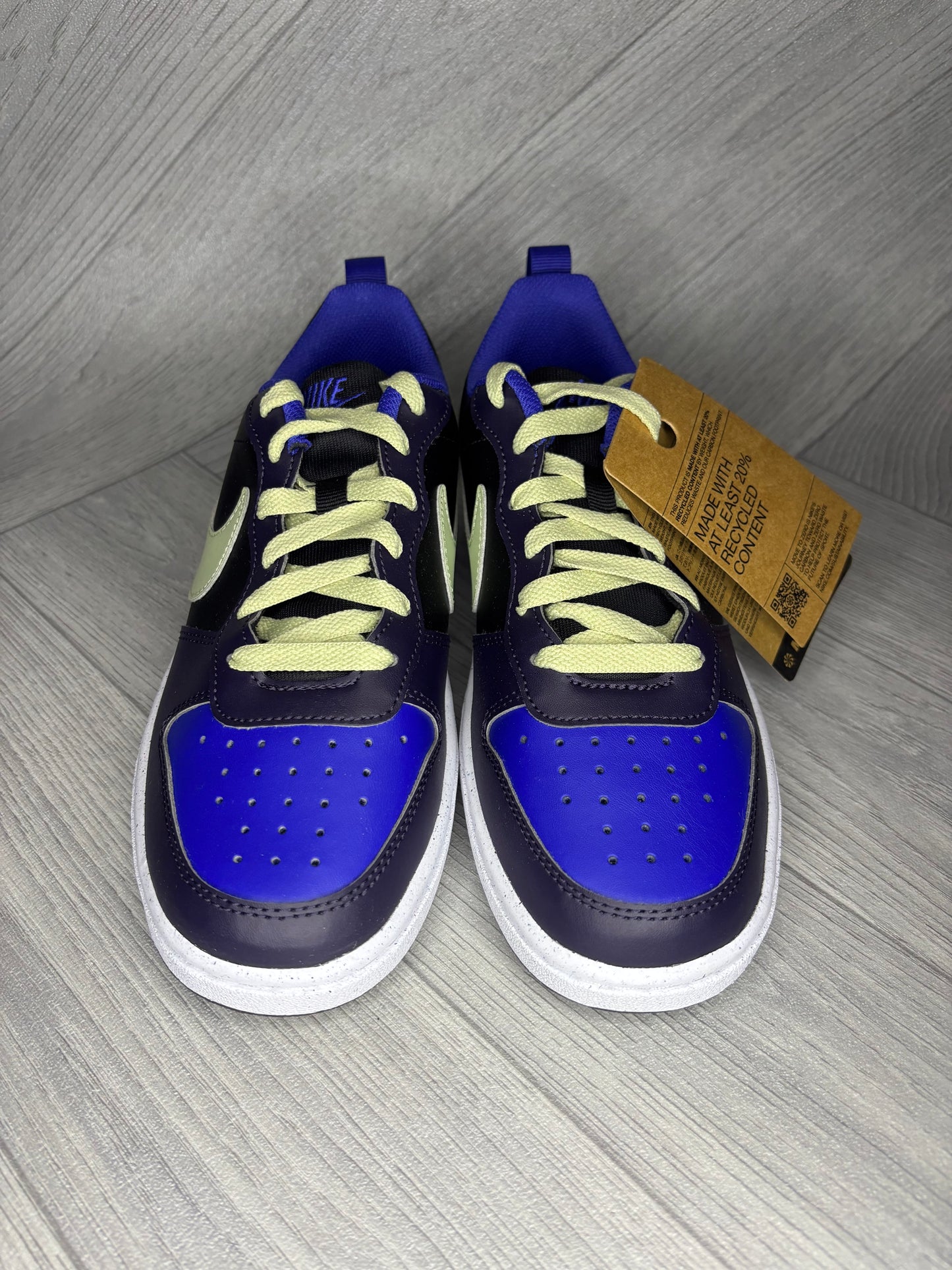 Nike Court Borough Low Recraft Shoes - Black/Olive Aura/Cave Purple