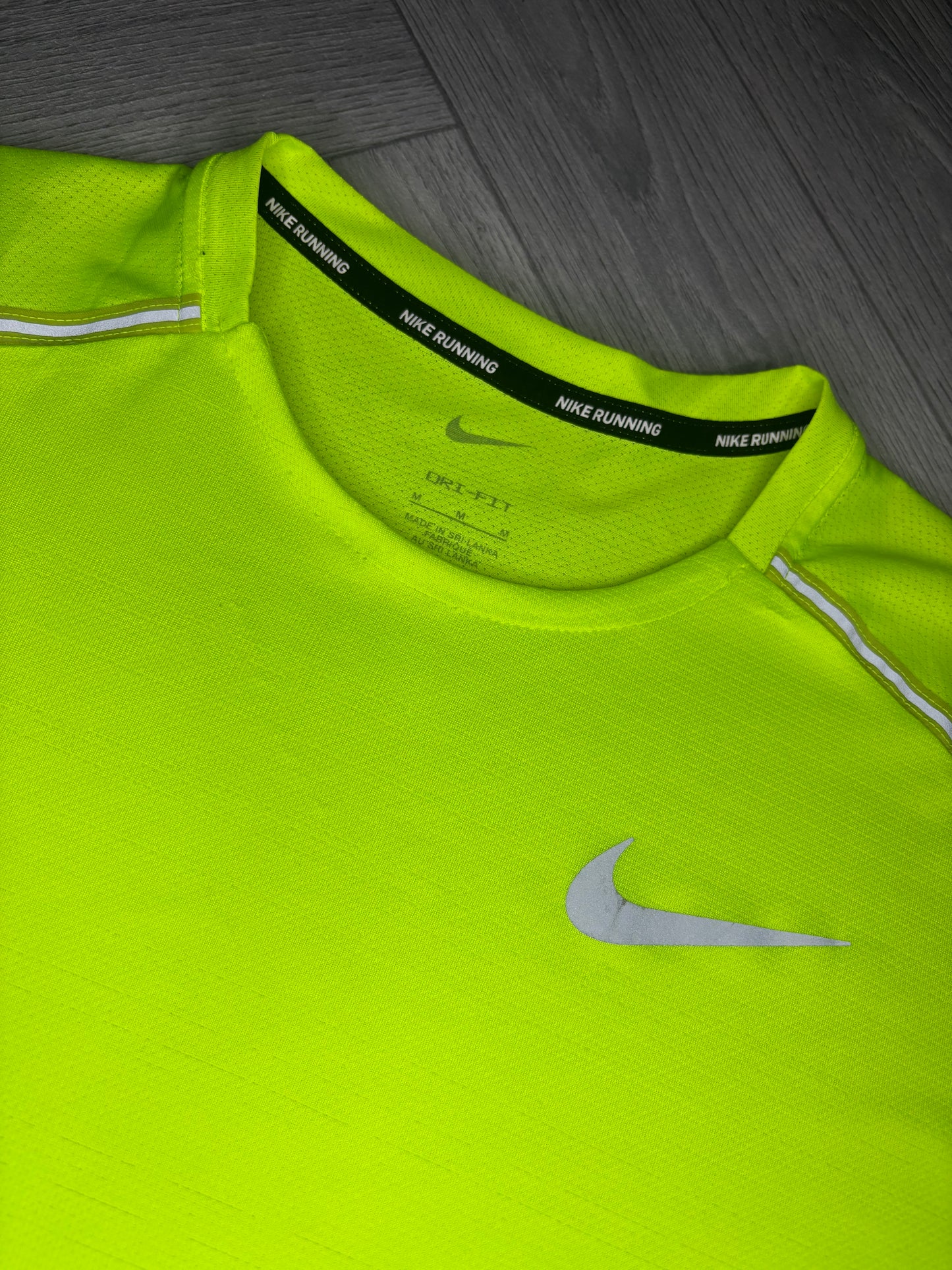 Nike Dri-Fit Miler 1.0 Tshirt - Volt (M)