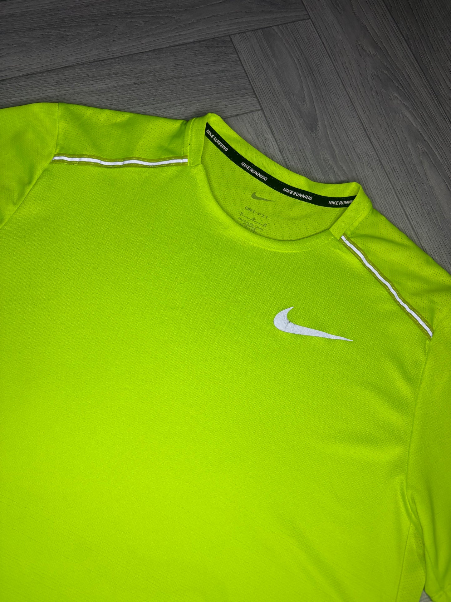 Nike Dri-Fit Miler 1.0 Tshirt - Volt (M)