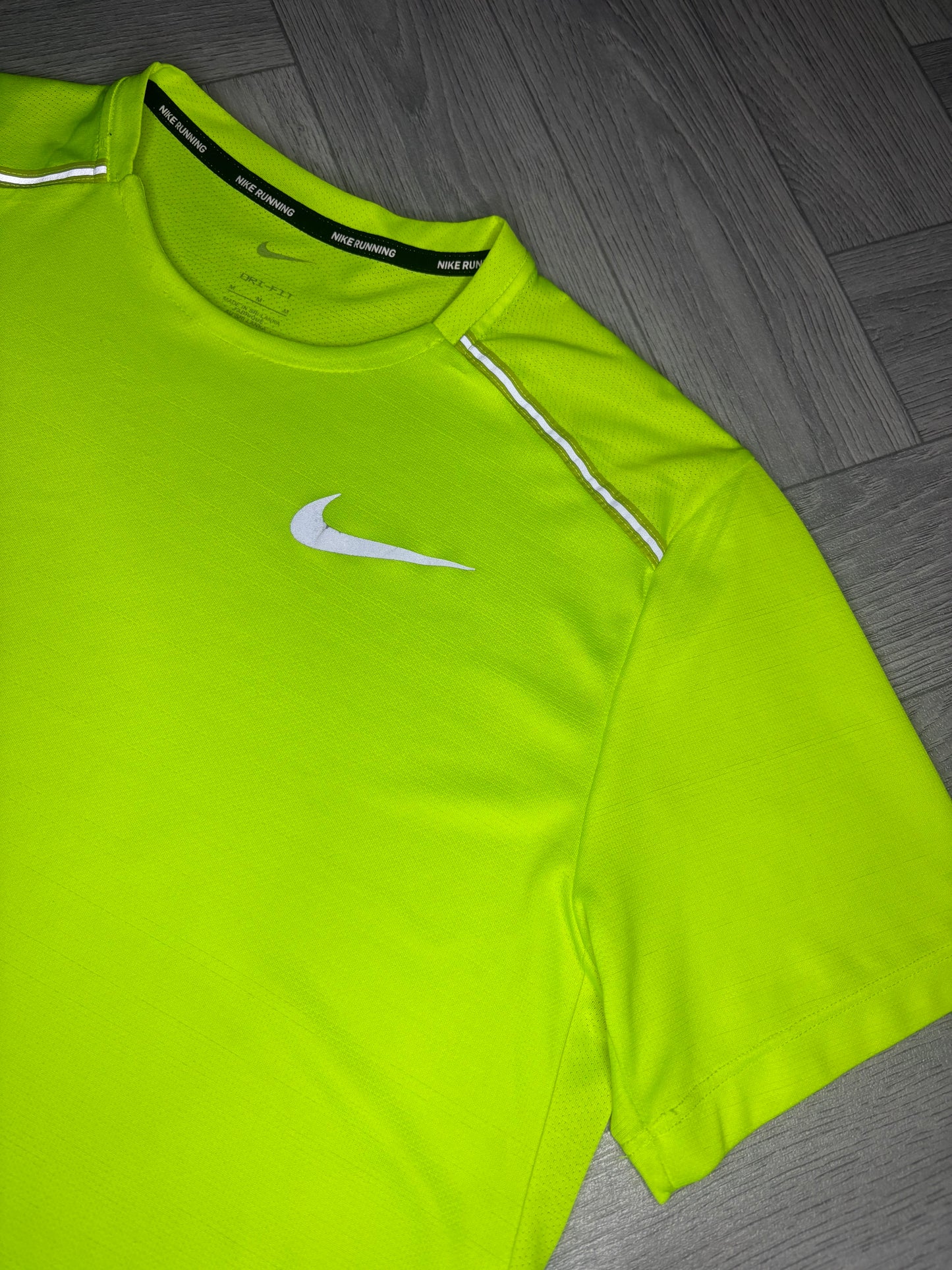 Nike Dri-Fit Miler 1.0 Tshirt - Volt (M)