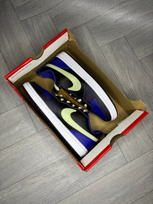 Nike Court Borough Low Recraft Shoes - Black/Olive Aura/Cave Purple