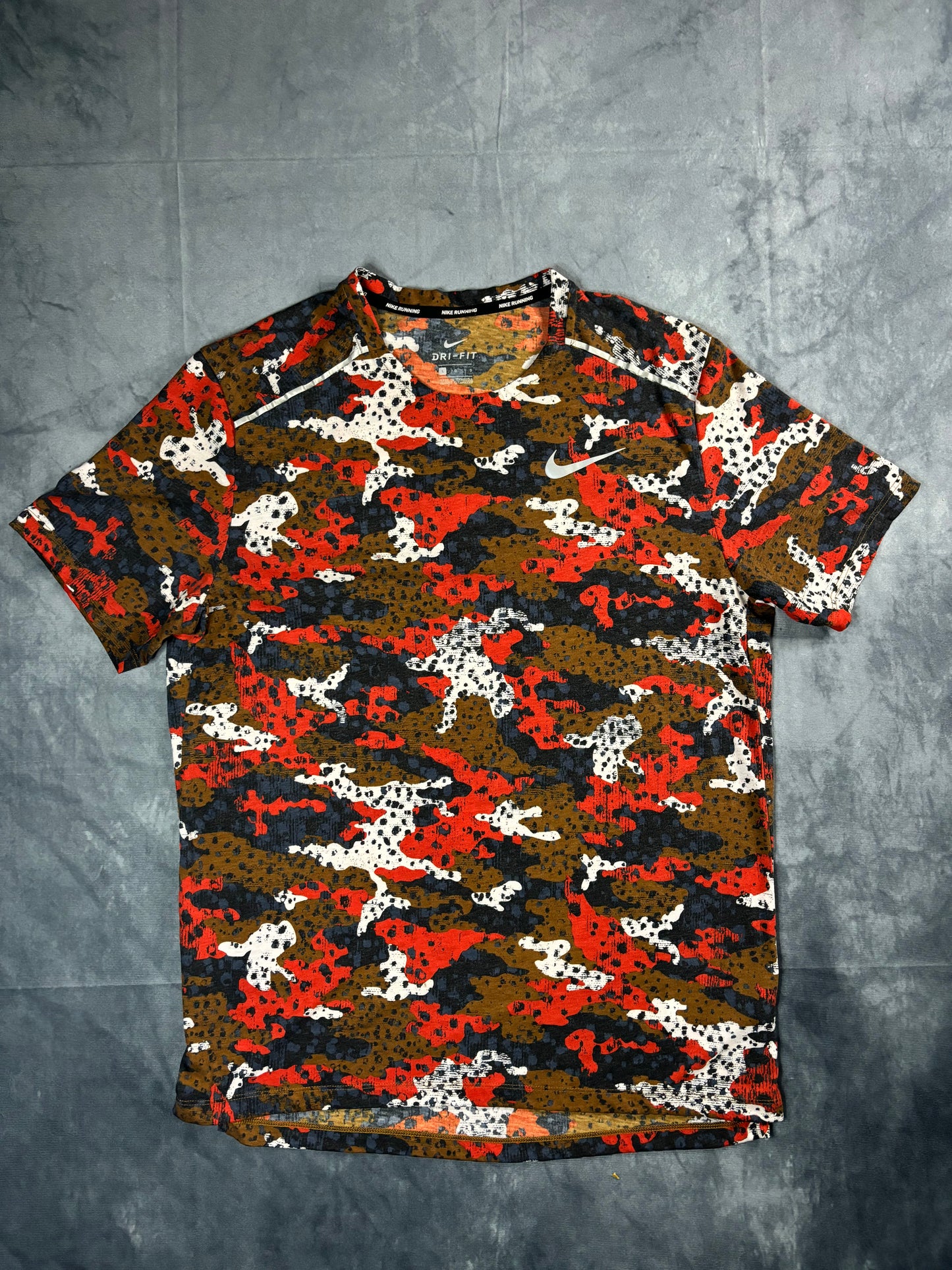 Nike Dri-Fit Miler 1.0 Camo Tshirt (L)
